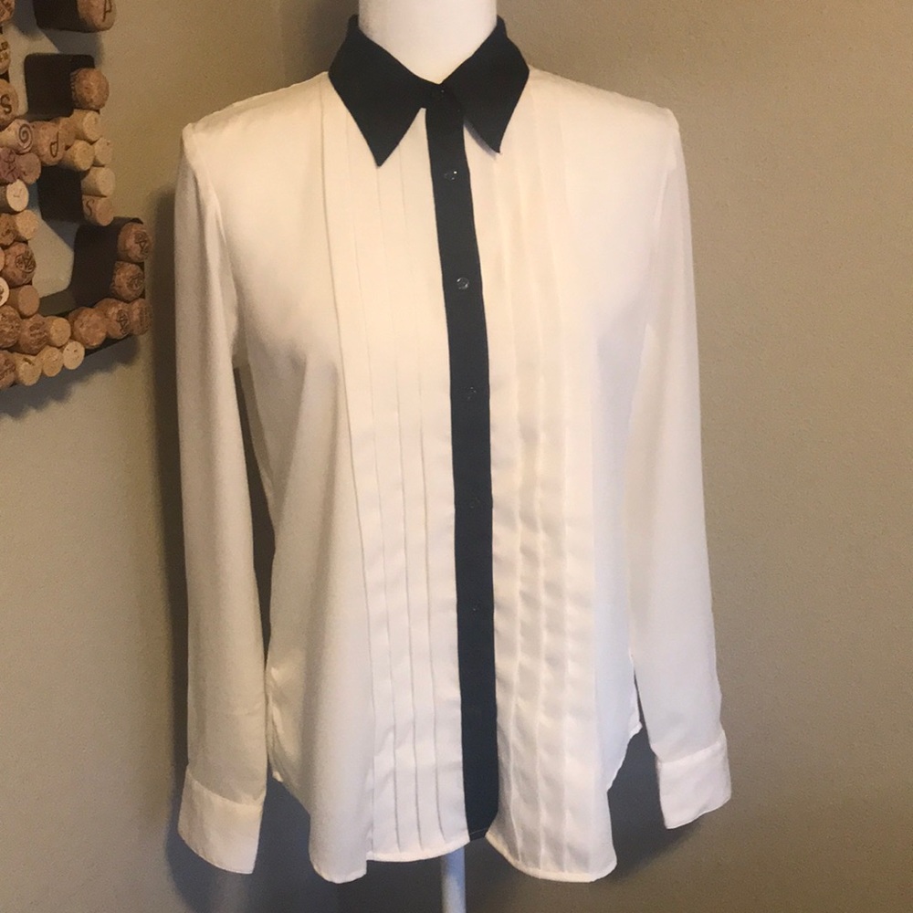 NWOT Ralph Loren black and white shirt